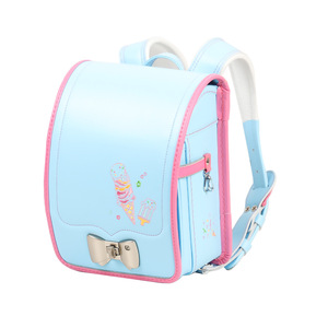 Pink Japanese Style Kindergarten <b>Backpack</b> With Flap Lock Unisex School Bag Breathable Waterproof Ultralight Design - Product Image 5