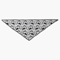 Nouvel arrivage de châles floraux en dentelle pour femmes Écharpe triangulaire légère brodée Voile de prière d'été Châle