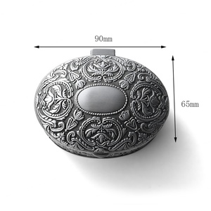 Luxury Souvenir Vintage Style High Quality Custom Embossed Europe Metal Jewelry <b>Box</b> - Product Image 2