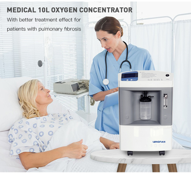 Medica Hot Sale Household Portable 10L Oxygen Concentrator for Breathing With Tube