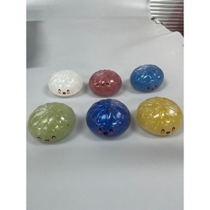 Pelota antiestrés de pectina sintética de alta transparencia con purpurina, tipo dumpling, de apriete completo, misteriosa - Product Image 4