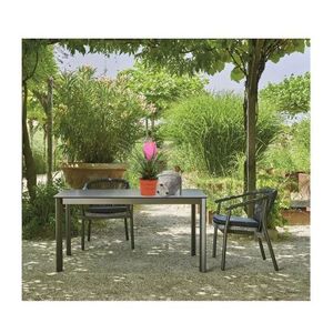 Vaso Decorativo in Cemento Stile Nordico Design Floreale Geometrico Grigio 18x16x16 Cm per Uso Interno ed Esterno - Product Image 6