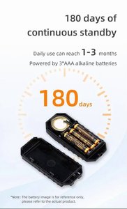 <b>Wireless</b> Bike Lock Anti Theft Siren 4 Modes Waterproof <b>PC</b> Material Easy Installation Bicycle Security for City Bike Road Bike - Product Image 4