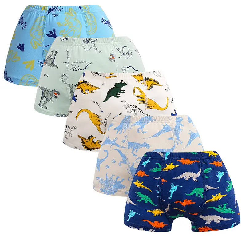 Enfants adolescents garçons boxers mignon dessin animé imprimé culottes enfants coton garçon boxer slips enfants sous-vêtements