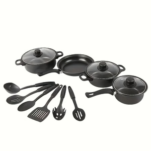 Juego de Utensilios de Cocina Antiadherentes Duraderos de 13 Piezas, Olla para Sopa y Leche Multifuncional, Sartén de Maifanstone para el Hogar - Product Image 1