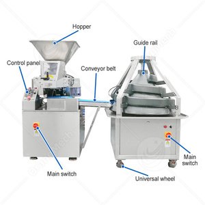 ORME Cookie Bun Dough Ball Maker Acero inoxidable 800g Burger Dough Divider Rounder Machine para panadería - Product Image 2