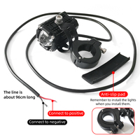 Sistema de Iluminación Personalizado para Motocicletas, Foco LED Pequeño de Cuatro Modos, 4000lm, IP67, Soporte Giratorio, Lente para Bombilla de Bicicleta