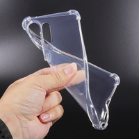 Coque de téléphone portable en silicone transparent souple TPU pour Samsung Galaxy S26 Ultra, protection antichoc, coque arrière