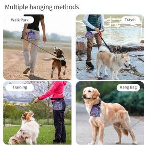 Free sample Best Silicone Portable <b>Dog</b> <b>Treat</b> <b>Pouch</b> Bag for <b>Training</b> Custom Weight Cleaning Plastic Pet Walking Bag - Product Image 3