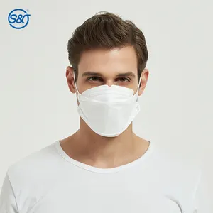 Máscara facial para adultos, máscara branca de 4 camadas premium kf 94 de certificação para segurança do rosto, venda de fábrica