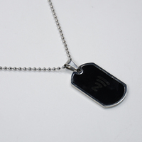 Collier intelligent programmable NT213 NFC en métal unisexe avec puce RFID pour partage de contacts sur les réseaux sociaux