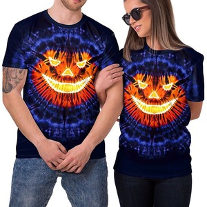 <b>Halloween</b> Pumpkin <b>T</b>-<b>Shirt</b> Unisex Short Sleeve Digital Printing Crew Neck Polyester <b>Adult</b> Promotional Wear - Product Image 1