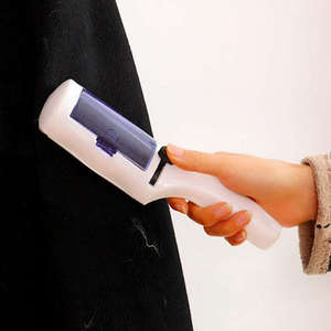 Cepillo electrostático para limpieza en seco, removedor de pelusas para ropa, rodillo de plástico con adhesivo fuerte - Product Image 1