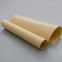 Feuilles de papier revêtu PE brun, 300 pièces, 85gsm, qualité alimentaire, huile de Contact, hydrofuge, matériaux Kraft