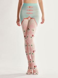 Pantimedias y Leggings Ajustados Estampados al Estilo Chino para Chicas Jóvenes, Estilo Colegiala Sexy - Product Image 2