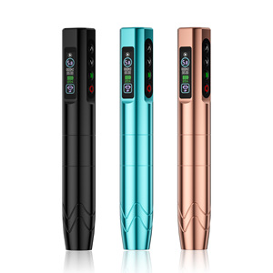 Hot bán chuyên nghiệp không dây Tattoo <span class=keywords><strong>Machine</strong></span> có thể sạc lại cơ thể nghệ thuật bút với Cartridge kim vĩnh viễn tính năng - Product Image 4