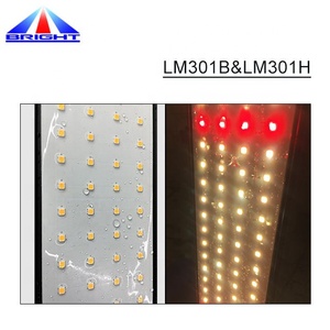 ชุดไฟปลูกพืช 100W พร้อมแผงไฟ LED กันน้ำแบบ Full Spectrum รุ่น LM301B/<span class=keywords><strong>H</strong></span> สีแดง 660nm อินฟราเรด 730nm อัลตราไวโอเลต 385nm ตัวเรือนอะลูมิเนียม สำหรับการออกดอก - Product Image 2