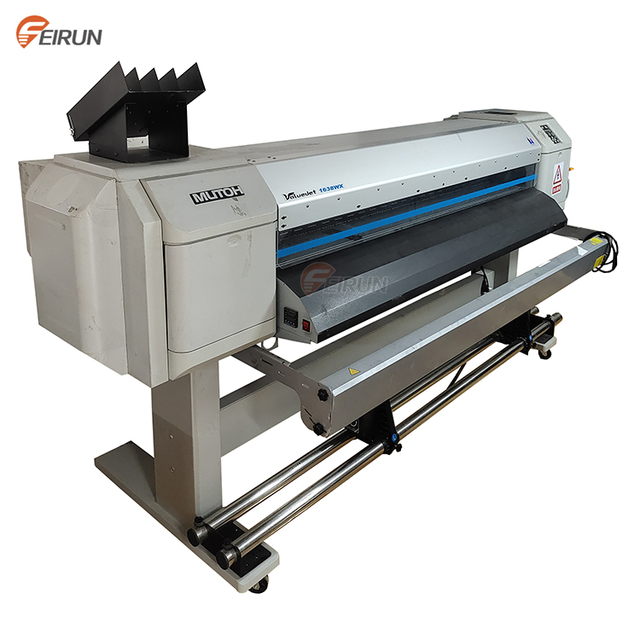 Used Mutoh 1638WX Eco Solvent Inkjet Printer 64in DX7 Print Head for Flex Material Printing-1 Year Warranty