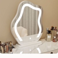 Table de toilette de luxe moderne en bois massif et pierre frittée avec armoire de rangement intégrée pour chambre à coucher