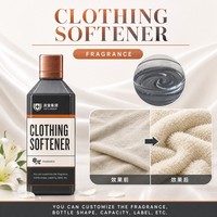 Adoucissant textile parfumé personnalisé, conditionneur de tissus, flacon noir, additif liquide pour le linge, pour les soins à domicile