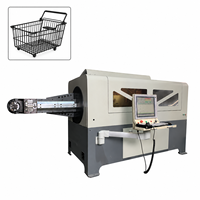 Machine à cintrer les fils à tête rotative, machine à cintrer les fils 3D automatique, plieuse numérique CNC automatique avec capacité de 6 à 12 mm pour fils en acier inoxydable