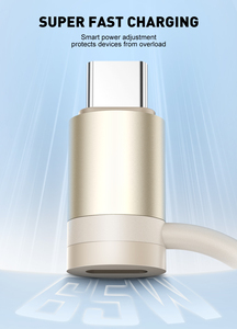 Cable DE DATOS DE CARGA súper rápida LDNIO LC260 65W, Cable convertidor USB de Material de silicona, Cable hembra de revolución de 2017 a Iphone - Product Image 4