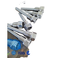 Industriële waterdichte thermokoppelbeschermhoes 304 roestvrij staal M27 2 binnen-/buitendraadjes Temperatuurmeting