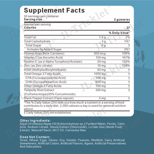 Julong OEM <span class=keywords><strong>Omega</strong></span> <span class=keywords><strong>3</strong></span> DHA yosun yağı Gummies beyin takviyesi için Vegan yosun yağı <span class=keywords><strong>Omega</strong></span> <span class=keywords><strong>3</strong></span> Gummies bitki bazlı yağ asitleri <span class=keywords><strong>Omega</strong></span> <span class=keywords><strong>3</strong></span> - Product Image 2