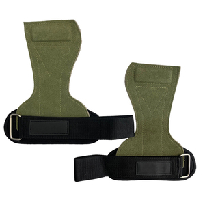 Guantes de cuero Crossfit para hombres y mujeres con muñequeras para levantamiento de pesas y entrenamiento de gimnasia - Product Image 1