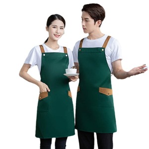 Customized Aprons For Restaurant Bar Staff One Size Cotton With Logo Printing Available - Product Image 4