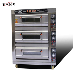 Horno eléctrico profesional para hornear pan, 3 cubiertas, 6 bandejas, Industrial, comercial - Product Image 2