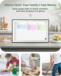 Cadre photo numérique intelligent 10,1 15,6 pouces, calendrier numérique intelligent, horaire des repas, écran tactile intelligent HD, calendrier électronique interactif pour la maison - Product Image 2