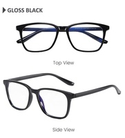 Échantillon disponible Lunettes anti-lumière bleue pour hommes en TR90 anti-radiation