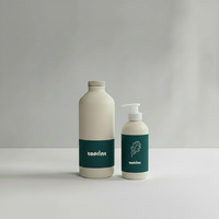 Ensemble de flacons de shampoing, gel douche et sérum pour le soin de la peau, personnalisables, haut de gamme, durables, emballage cosmétique écologique