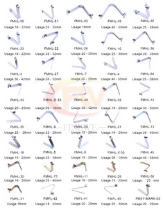 Clip de fixation à <span class=keywords><strong>ressort</strong></span> en acier galvanisé de 8 mm pour tuyaux – <span class=keywords><strong>Goupille</strong></span> de verrouillage à <span class=keywords><strong>ressort</strong></span> - Product Image 6