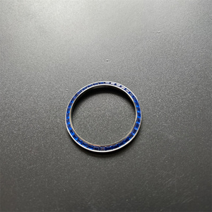 Lussuoso Anello per Ghiera di Ricambio in Acciaio Inossidabile con Zirconi Rosa, Accessorio per Orologi da 36mm - Product Image 5