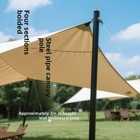 Poteaux de support pour tente de camping Xin Erda, en fer, pour hall d'entrée, épaissis et renforcés, 16 mm