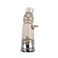 Tuyau de raccordement avant en acier inoxydable de qualité supérieure de 4 pouces avec joint flexible pour 535i 640i X5 X6 N55 3.0L Turbo 2015-2019