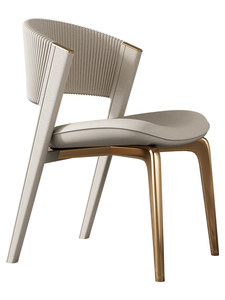 Silla de <span class=keywords><strong>Comedor</strong></span> Italiana de Lujo Ligero, Moderna y Sencilla, de Microfibra con Patas Metálicas Color Oro Champán <span class=keywords><strong>para</strong></span> <span class=keywords><strong>Restaurante</strong></span> y Hotel - Product Image 5