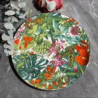Assiette à dîner en céramique imprimée de luxe Yanjun, style européen, décoration artistique, assiette en porcelaine pour la décoration de table à la maison, cadeau