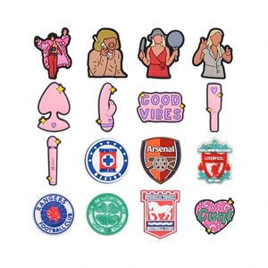 Nouveauté 2025 – Breloques personnalisées en PVC pour sabots, avec logo d'équipe de football, <span class=keywords><strong>basketball</strong></span>, soccer – Vente en gros - Product Image 4