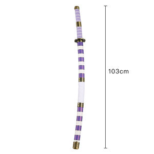 103cm One Piece Cosplay Arme Réplique Luffy Zoro Nidai <span class=keywords><strong>Kitetsu</strong></span> Katana Épée Réel Japonais Smaurai - Product Image 2