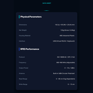 El lector <span class=keywords><strong>de</strong></span> escritorio UHF RFID con teclado <span class=keywords><strong>virtual</strong></span> puede generar datos directamente <span class=keywords><strong>de</strong></span> la salida - Product Image 5