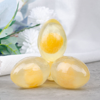 Savon pour le visage hydratant à l'œuf de collagène 80g, best-seller, pour femmes, savon éclaircissant pour la peau noire foncée, savon pour le visage et le corps, savon fait à la main