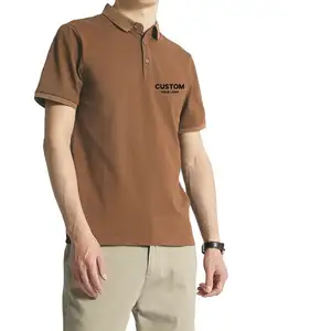 Chất Lượng Cao Mùa Hè Sang Trọng Polo T-Shirt Cho Nam Giới Thời Trang Biểu Tượng Tùy Chỉnh Trống Mỏng Phù Hợp Với Người Đàn Ông Golf Polo Áo Sơ Mi