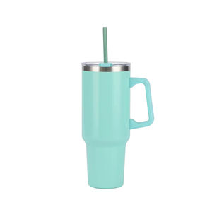 Gobelet isotherme en acier inoxydable 304 de 40 oz à grande capacité avec paille pour voiture, vente chaude transfrontalière, maintien de la fraîcheur - Product Image 5