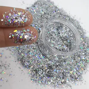 solvent resistance glitter irregular fragment glitter cutting flake Holiday Supplies nail art