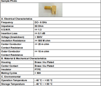 Connecteur coaxial RF SMA femelle à angle droit pour montage sur circuit imprimé, 50 ohms, laiton plaqué or, 6 GHz, pour module de communication sans fil
