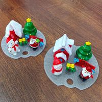 In resina in miniatura di natale serie artigianato a dorso piatto Cabochon Scrapbooking fai da te per 16oz 40oz bicchieri coperchi decorazioni accessori