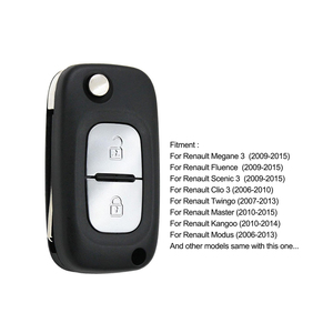 Coque de clé pliable à distance 2 boutons 433 MHz PCF7961A puce ID46 pour Renault Clio III Kangoo Master <span class=keywords><strong>Twingo</strong></span> (2006-2016) - Product Image 3